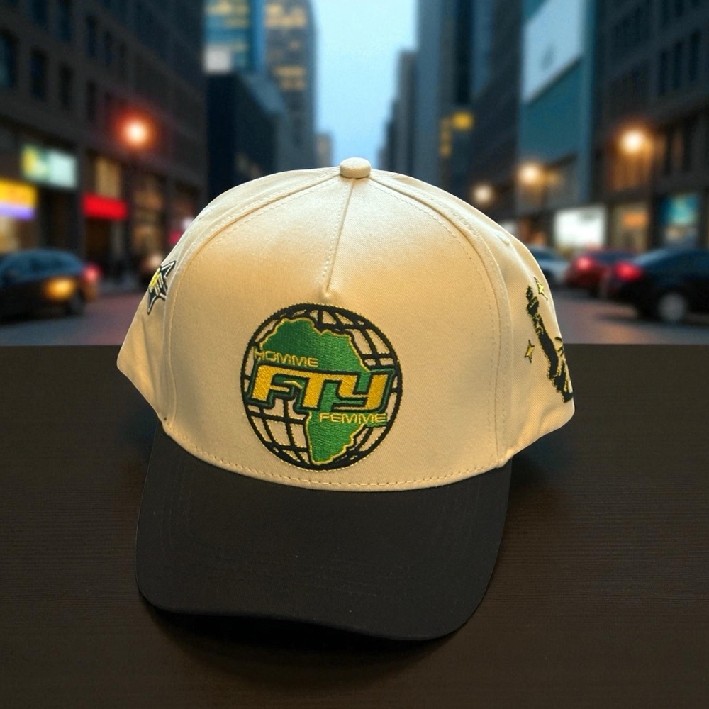 Black and Yellow Cap with Logo